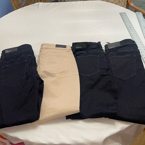 Lot Of 4 NWT Ann Taylor The Skinny Denim Mixed Styles Jeans Size 10 New - Picture 1 of 10